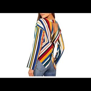 Casual Criss Cross Backless Drop Shoulder Long